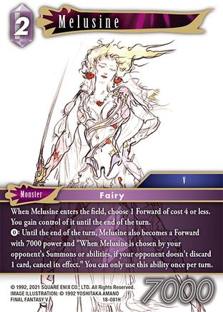 Melusine (RESURGENCE OF POWER) - Premium Final Fantasy Single from Resurgence of Power - Just $0.26! Shop now at Game Crave Tournament Store