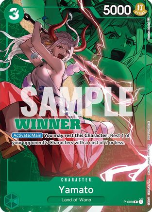 Yamato - P-008 (Winner Pack Vol. 1) (P-008) - One Piece Promotion Cards - Premium One Piece Single from Bandai - Just $23.15! Shop now at Game Crave Tournament Store