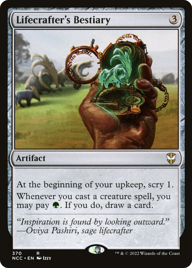Lifecrafter's Bestiary (NCC-370) - New Capenna Commander - Premium MTG Single from Wizards of the Coast - Just $0.25! Shop now at Game Crave Tournament Store