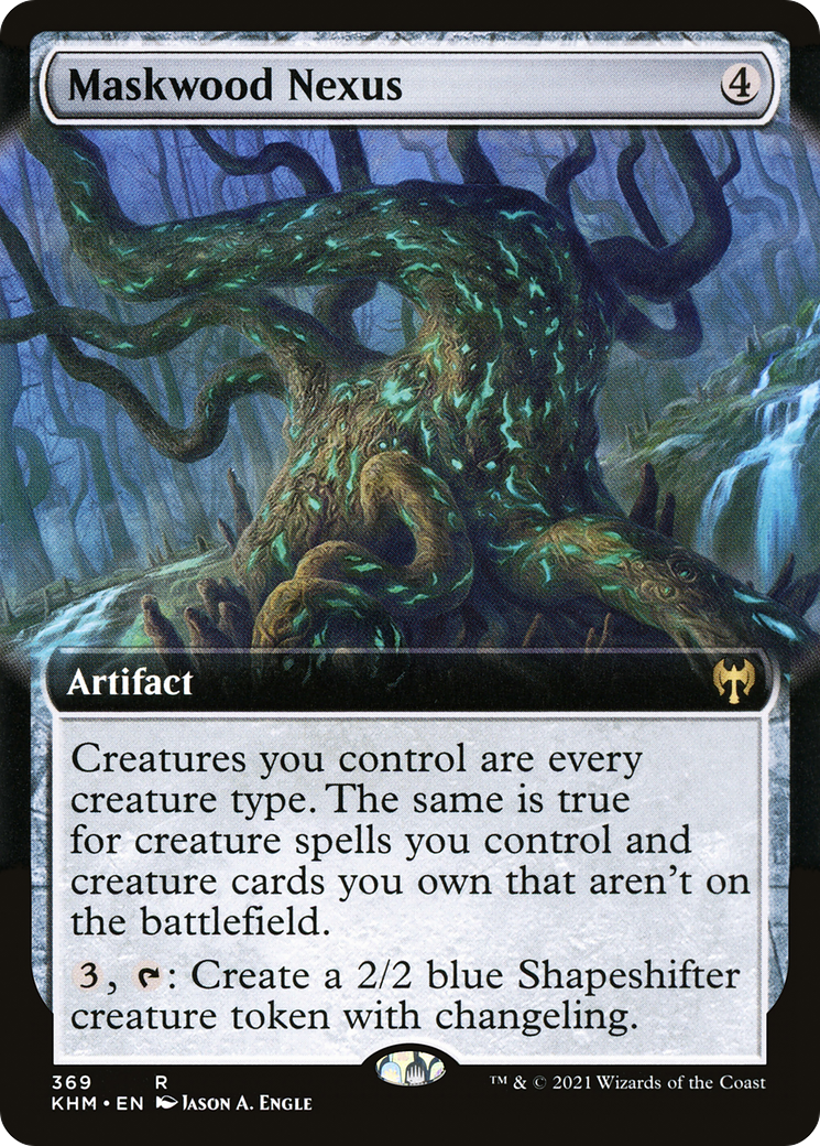 Maskwood Nexus (KHM-369) - Kaldheim: (Extended Art) Foil - Premium MTG Single from Wizards of the Coast - Just $5.37! Shop now at Game Crave Tournament Store
