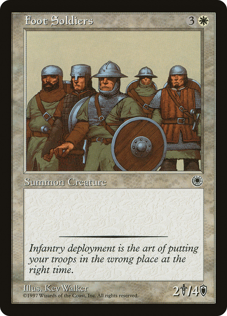 Foot Soldiers (POR-016) - Portal - Premium MTG Single from Wizards of the Coast - Just $0.08! Shop now at Game Crave Tournament Store