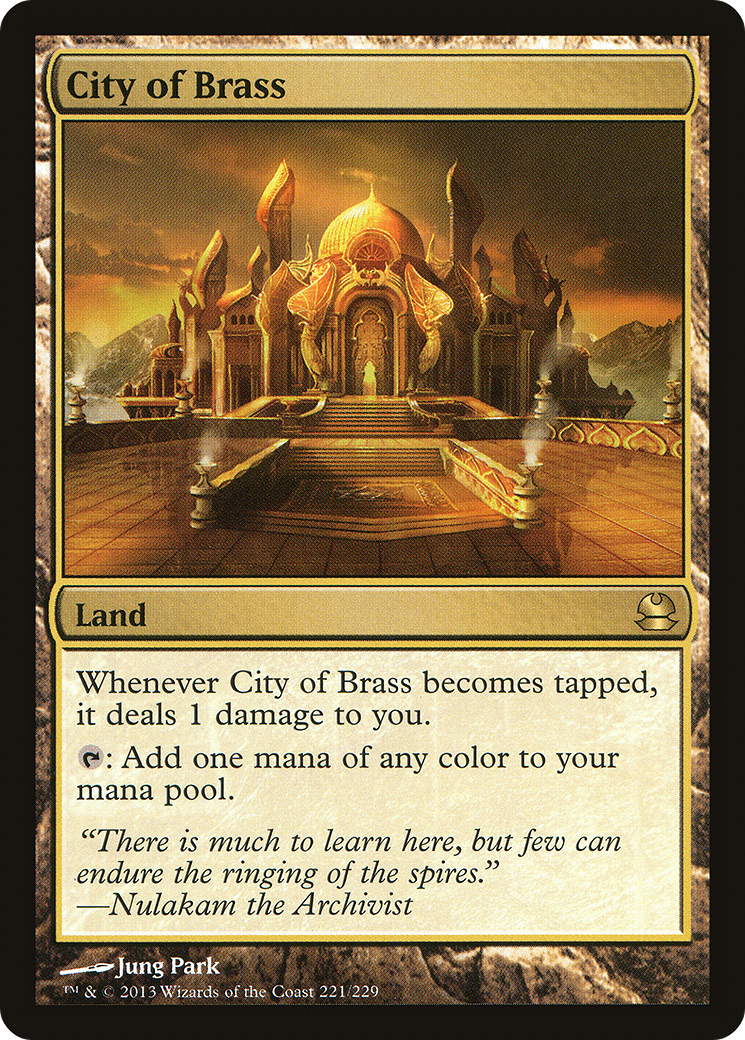 City of Brass (MMA-221) - Modern Masters Foil - Premium MTG Single from Wizards of the Coast - Just $28.42! Shop now at Game Crave Tournament Store