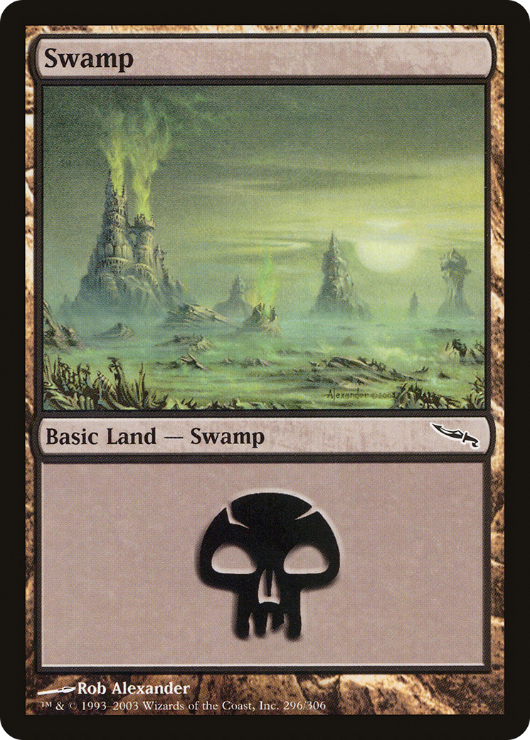 Swamp (MRD-296) - Mirrodin - Premium MTG Single from Wizards of the Coast - Just $0.21! Shop now at Game Crave Tournament Store