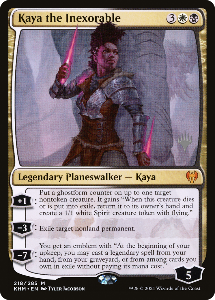 Kaya the Inexorable (PKHM-218P) - Kaldheim Promos Foil - Premium MTG Single from Wizards of the Coast - Just $4.06! Shop now at Game Crave Tournament Store