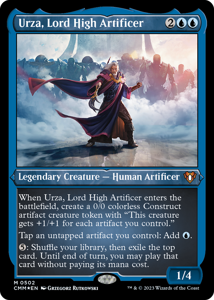 Urza, Lord High Artificer (CMM-502) - Commander Masters Etched Foil - Premium MTG Single from Wizards of the Coast - Just $4.56! Shop now at Game Crave Tournament Store
