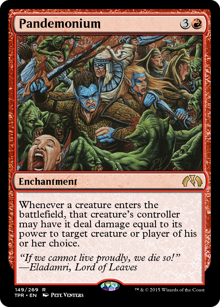 Pandemonium (TPR-149) - Tempest Remastered Foil - Premium MTG Single from Wizards of the Coast - Just $0! Shop now at Game Crave Tournament Store
