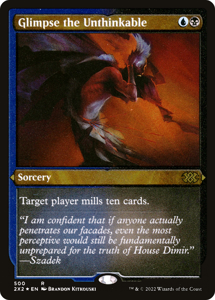 Glimpse the Unthinkable (2X2-500) - Double Masters 2022 Etched Foil - Premium MTG Single from Wizards of the Coast - Just $1.09! Shop now at Game Crave Tournament Store