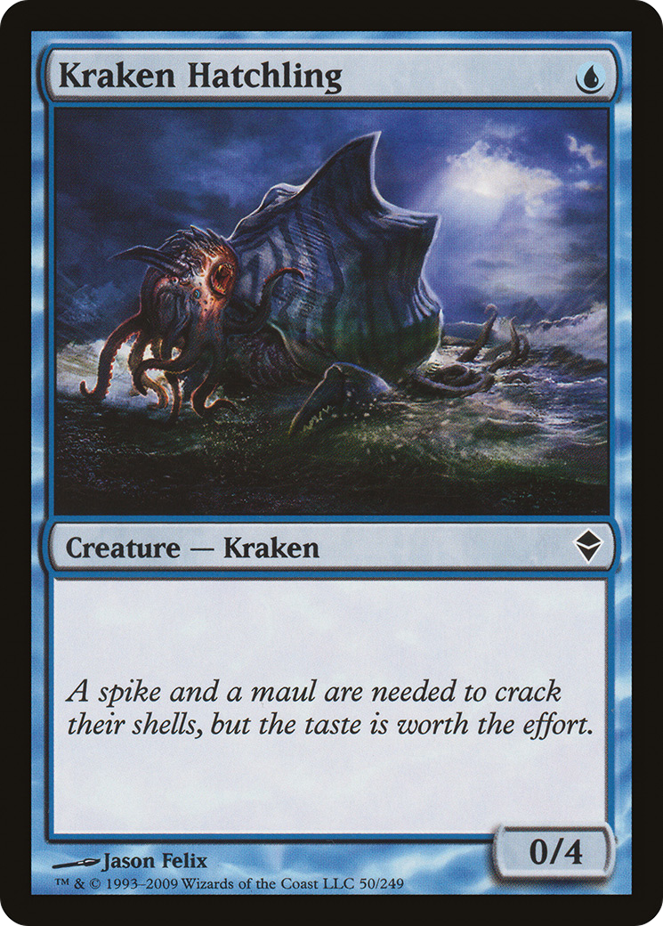 Kraken Hatchling (ZEN-050) - Zendikar Foil - Premium MTG Single from Wizards of the Coast - Just $0.41! Shop now at Game Crave Tournament Store
