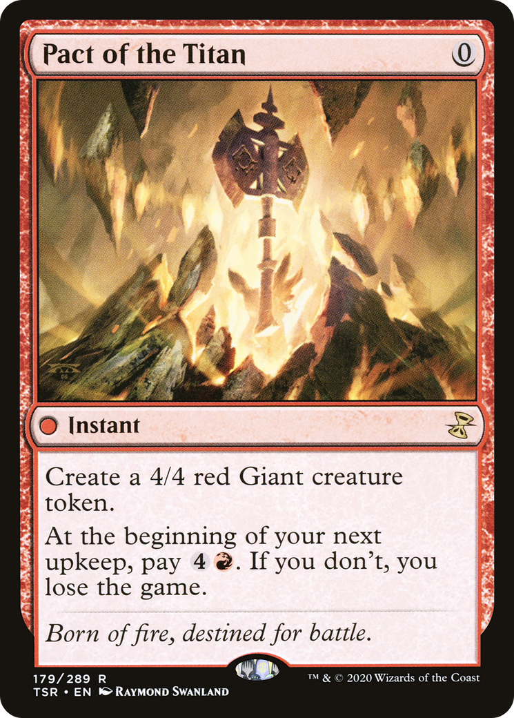 Pact of the Titan (TSR-179) - Time Spiral Remastered Foil - Premium MTG Single from Wizards of the Coast - Just $0.29! Shop now at Game Crave Tournament Store