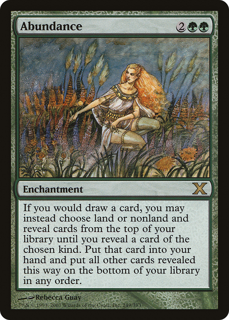 Abundance (10E-249) - Tenth Edition Foil - Premium MTG Single from Wizards of the Coast - Just $11.52! Shop now at Game Crave Tournament Store