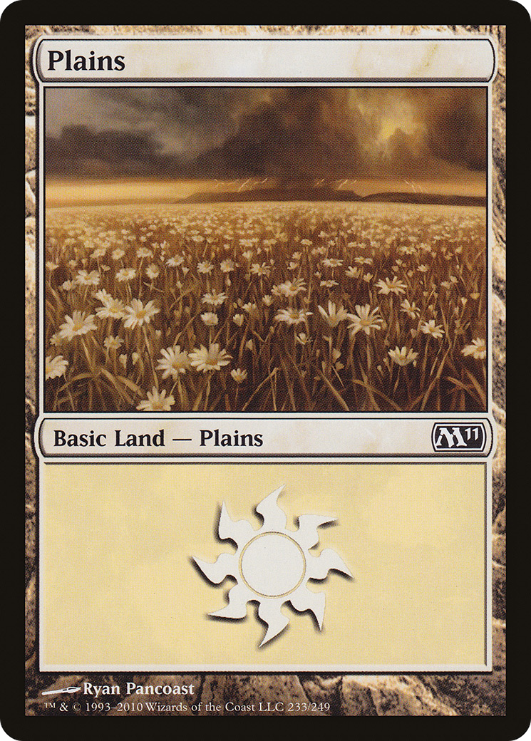 Plains (M11-233) - Magic 2011 - Premium MTG Single from Wizards of the Coast - Just $0.08! Shop now at Game Crave Tournament Store