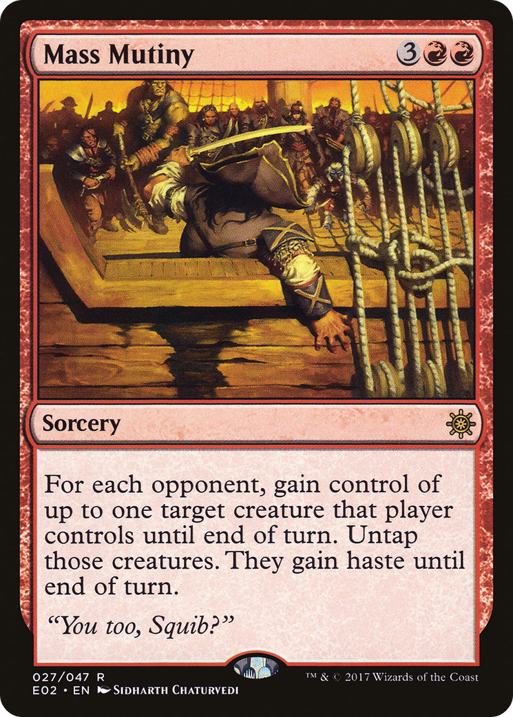 Mass Mutiny (E02-027) - Explorers of Ixalan - Premium MTG Single from Wizards of the Coast - Just $0.22! Shop now at Game Crave Tournament Store