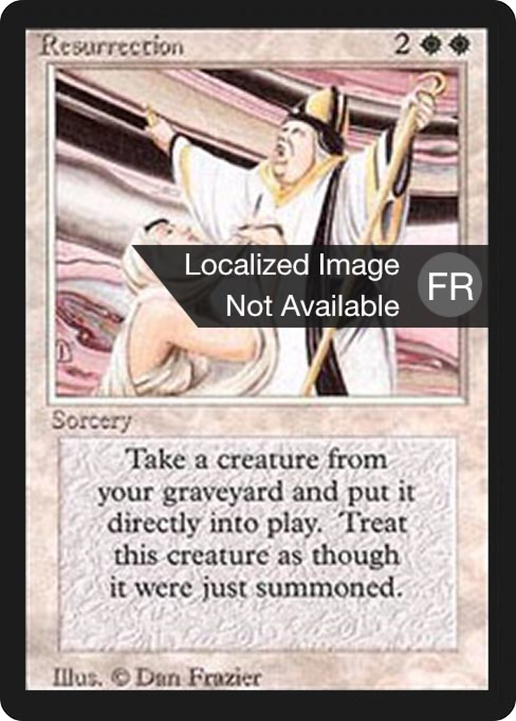 Resurrection (FBB-034) - Foreign Black Border - Premium MTG Single from Wizards of the Coast - Just $0.42! Shop now at Game Crave Tournament Store