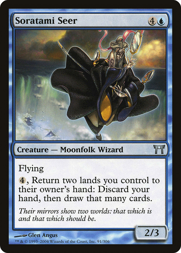 Soratami Seer (CHK-091) - Champions of Kamigawa Foil - Premium MTG Single from Wizards of the Coast - Just $0.19! Shop now at Game Crave Tournament Store