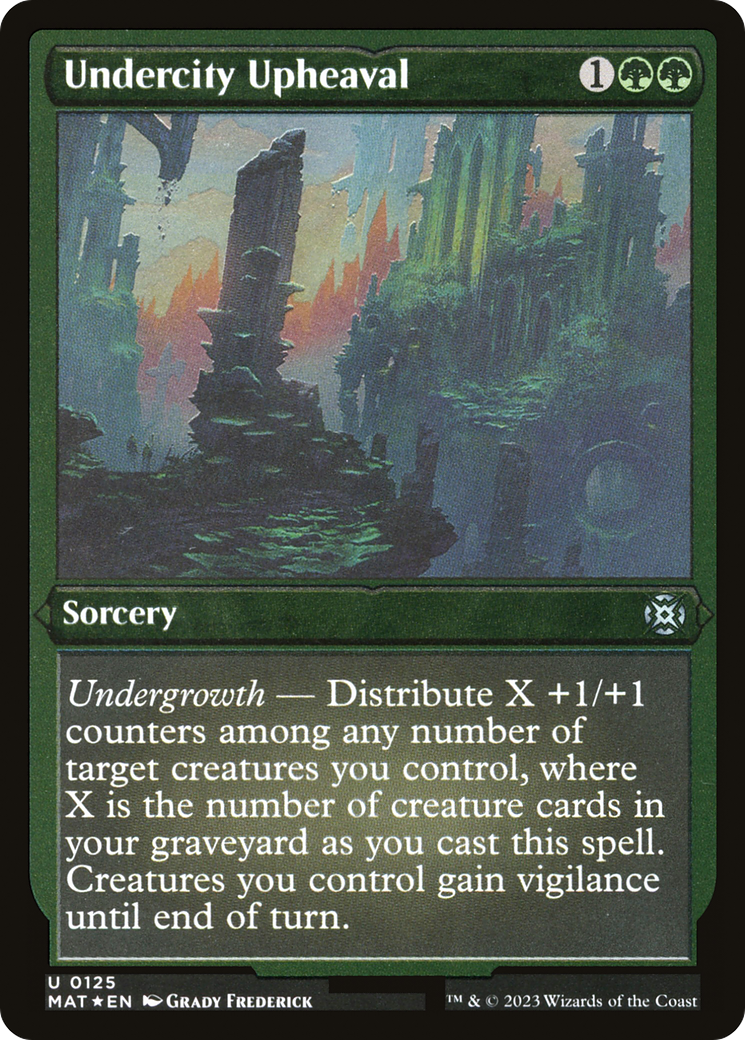 Undercity Upheaval (MAT-125) - March of the Machine: The Aftermath Etched Foil - Premium MTG Single from Wizards of the Coast - Just $0.08! Shop now at Game Crave Tournament Store
