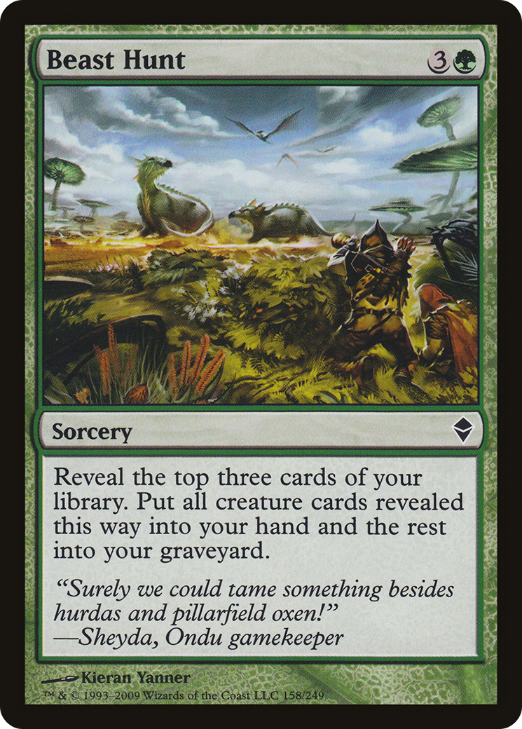 Beast Hunt (ZEN-158) - Zendikar - Premium MTG Single from Wizards of the Coast - Just $0.25! Shop now at Game Crave Tournament Store