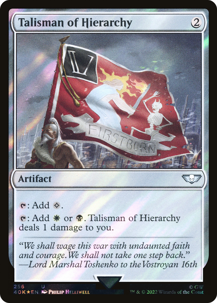 Talisman of Hierarchy (40K-256★) - Warhammer 40,000 Commander Foil - Premium MTG Single from Wizards of the Coast - Just $1.79! Shop now at Game Crave Tournament Store