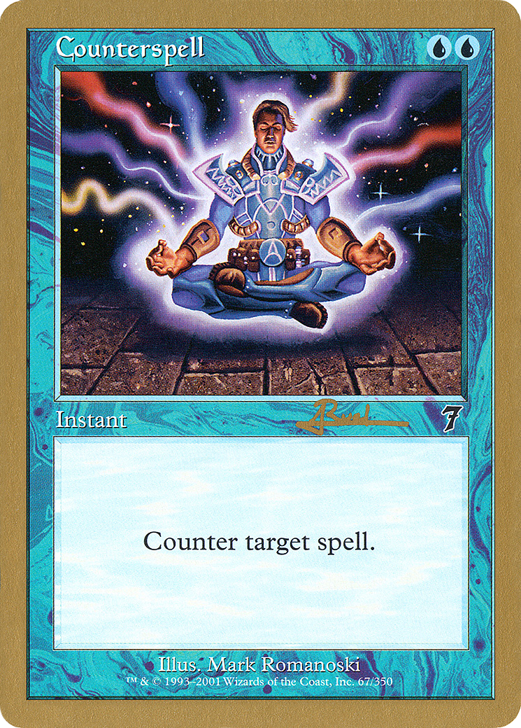 Counterspell (WC01-AR67) - World Championship Decks 2001 - Premium MTG Single from Wizards of the Coast - Just $0.24! Shop now at Game Crave Tournament Store