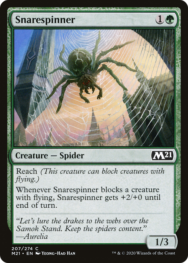 Snarespinner (M21-207) - Core Set 2021 Foil - Premium MTG Single from Wizards of the Coast - Just $0.25! Shop now at Game Crave Tournament Store