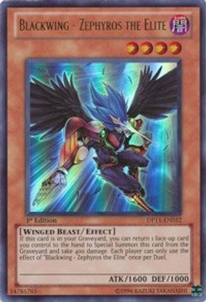 Blackwing - Zephyros the Elite (DP11-EN012) - Duelist Pack 11: Crow 1st Edition - Premium Yugioh Single from Konami - Just $4.63! Shop now at Game Crave Tournament Store