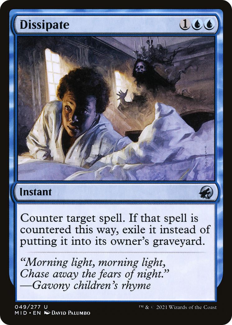 Dissipate (MID-049) - Innistrad: Midnight Hunt - Premium MTG Single from Wizards of the Coast - Just $0.08! Shop now at Game Crave Tournament Store