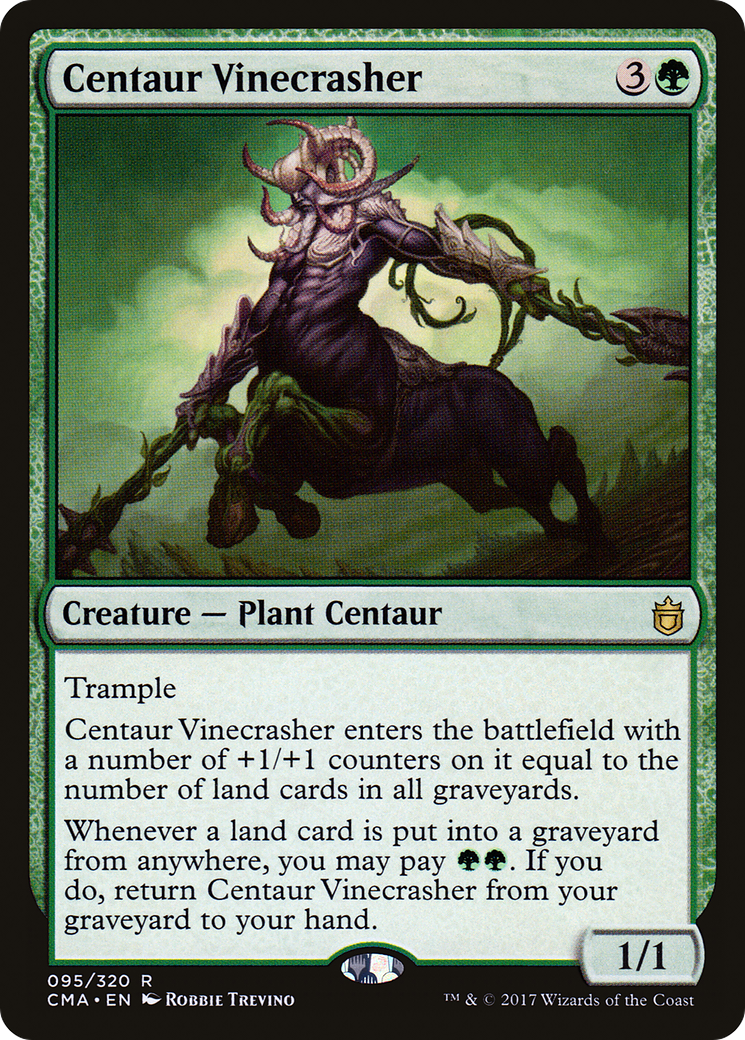 Centaur Vinecrasher (CMA-095) - Commander Anthology - Premium MTG Single from Wizards of the Coast - Just $0.10! Shop now at Game Crave Tournament Store