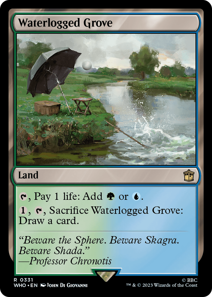 Waterlogged Grove (WHO-331) - Doctor Who Foil - Premium MTG Single from Wizards of the Coast - Just $1.34! Shop now at Game Crave Tournament Store
