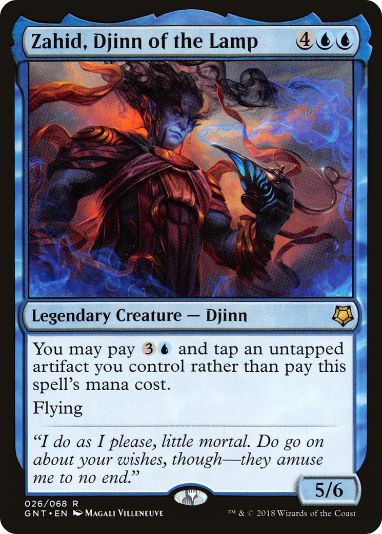 Zahid, Djinn of the Lamp (GNT-026) - Game Night - Premium MTG Single from Wizards of the Coast - Just $0.08! Shop now at Game Crave Tournament Store
