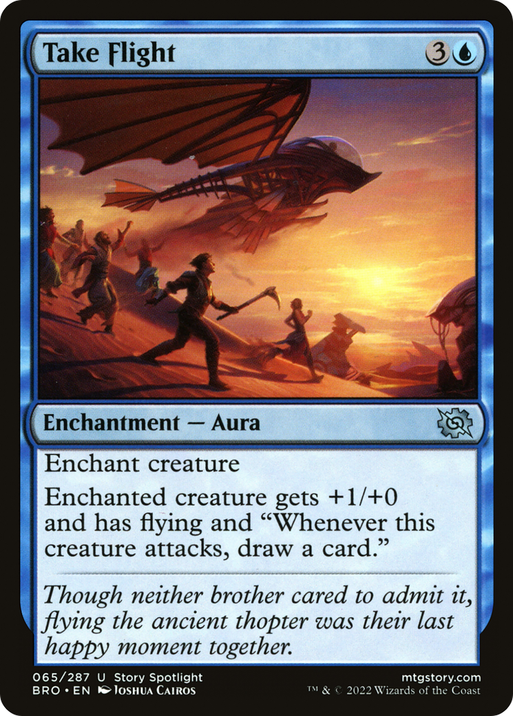 Take Flight (BRO-065) - The Brothers' War - Premium MTG Single from Wizards of the Coast - Just $0.08! Shop now at Game Crave Tournament Store