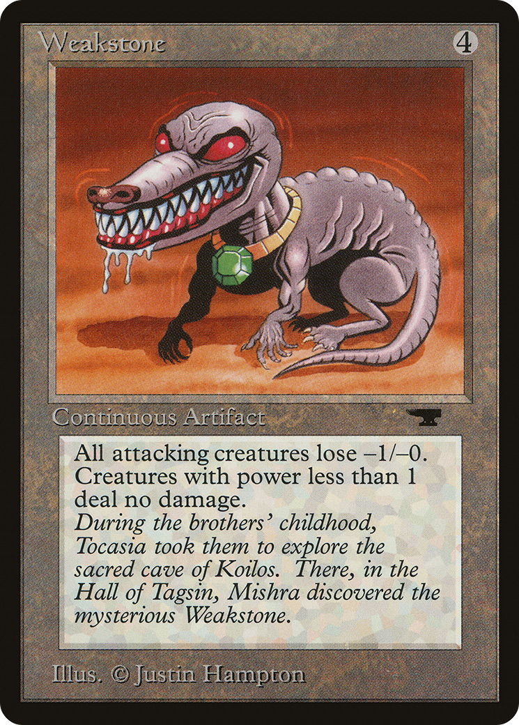 Weakstone (ATQ-078) - Antiquities - Premium MTG Single from Wizards of the Coast - Just $1.42! Shop now at Game Crave Tournament Store