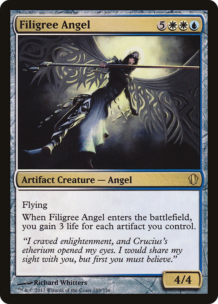 Filigree Angel (C13-189) - Commander 2013 - Premium MTG Single from Wizards of the Coast - Just $0.08! Shop now at Game Crave Tournament Store