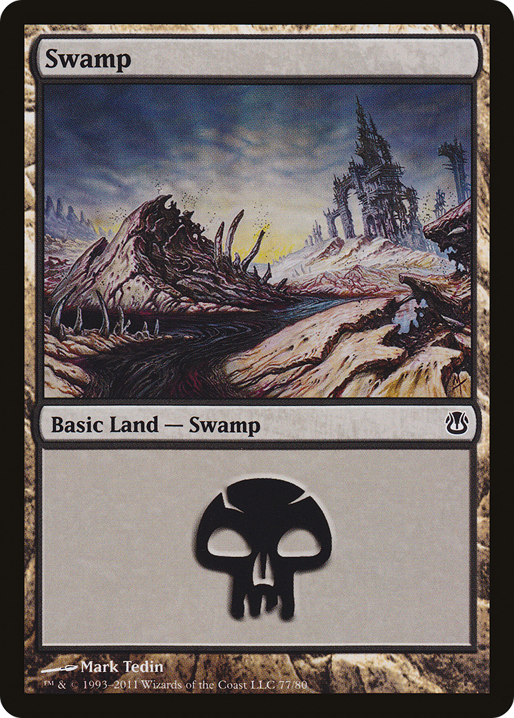 Swamp (DDH-077) - Duel Decks: Ajani vs. Nicol Bolas - Premium MTG Single from Wizards of the Coast - Just $0.08! Shop now at Game Crave Tournament Store