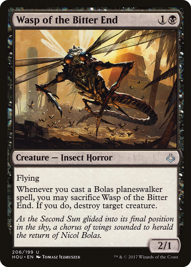 Wasp of the Bitter End (HOU-206) - Hour of Devastation - Premium MTG Single from Wizards of the Coast - Just $0.08! Shop now at Game Crave Tournament Store