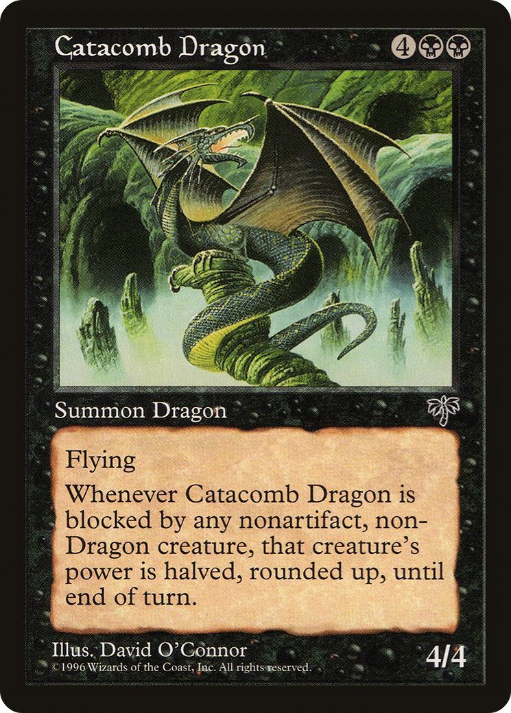 Catacomb Dragon (MIR-112) - Mirage - Premium MTG Single from Wizards of the Coast - Just $0.74! Shop now at Game Crave Tournament Store
