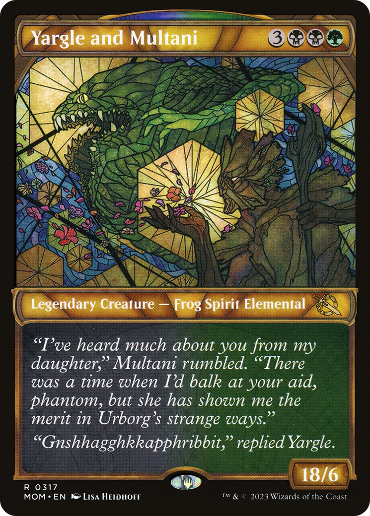 Yargle and Multani (MOM-317) - March of the Machine: (Showcase) - Premium MTG Single from Wizards of the Coast - Just $0.25! Shop now at Game Crave Tournament Store