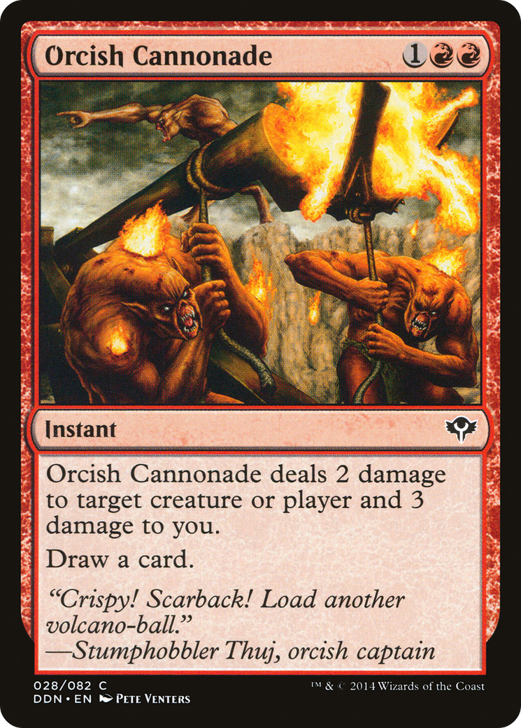 Orcish Cannonade (DDN-028) - Duel Decks: Speed vs. Cunning - Premium MTG Single from Wizards of the Coast - Just $0.25! Shop now at Game Crave Tournament Store