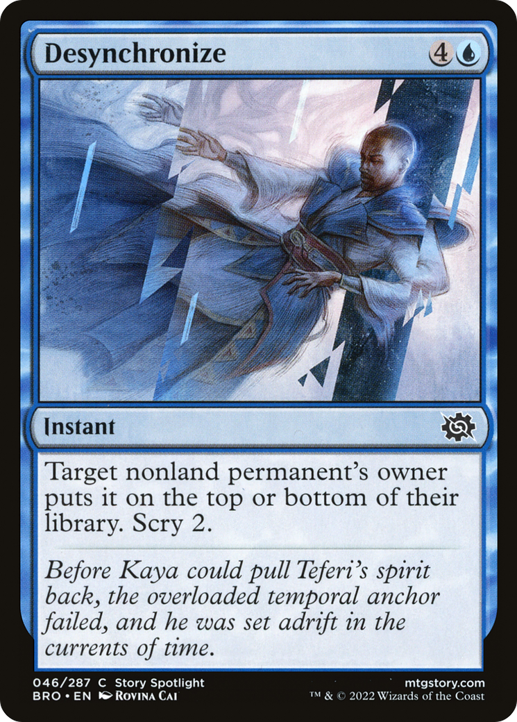 Desynchronize (BRO-046) - The Brothers' War - Premium MTG Single from Wizards of the Coast - Just $0.25! Shop now at Game Crave Tournament Store