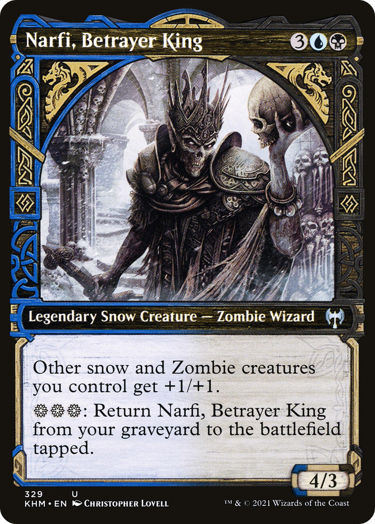 Narfi, Betrayer King (KHM-329) - Kaldheim: (Showcase) Foil - Premium MTG Single from Wizards of the Coast - Just $0.08! Shop now at Game Crave Tournament Store