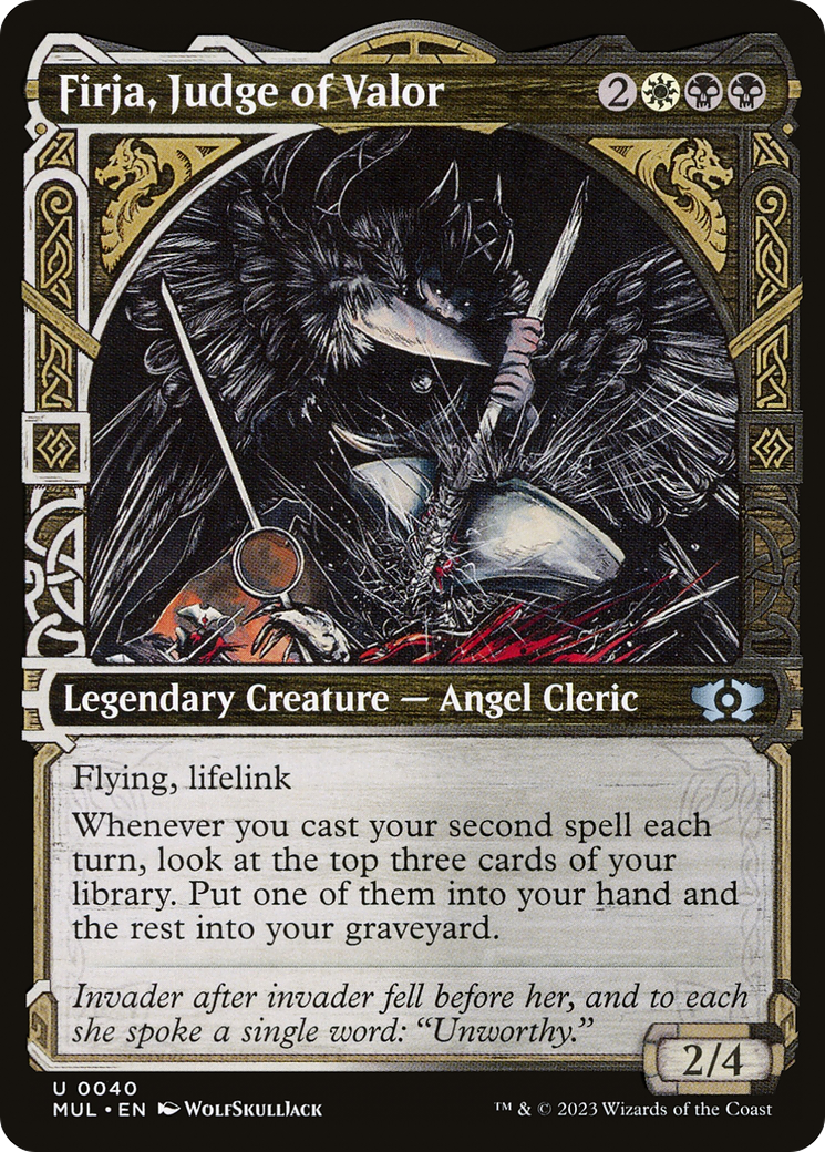 Firja, Judge of Valor (MUL-040) - Multiverse Legends: (Showcase) Foil - Premium MTG Single from Wizards of the Coast - Just $0.08! Shop now at Game Crave Tournament Store