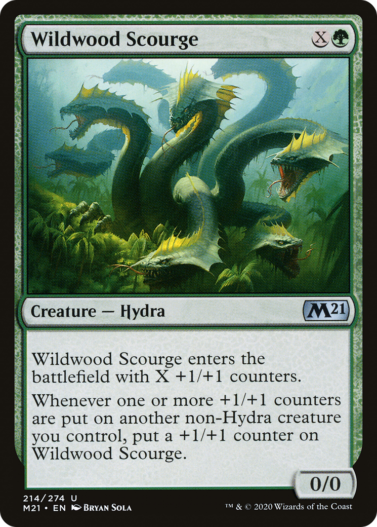 Wildwood Scourge (M21-214) - Core Set 2021 Foil - Premium MTG Single from Wizards of the Coast - Just $0.26! Shop now at Game Crave Tournament Store