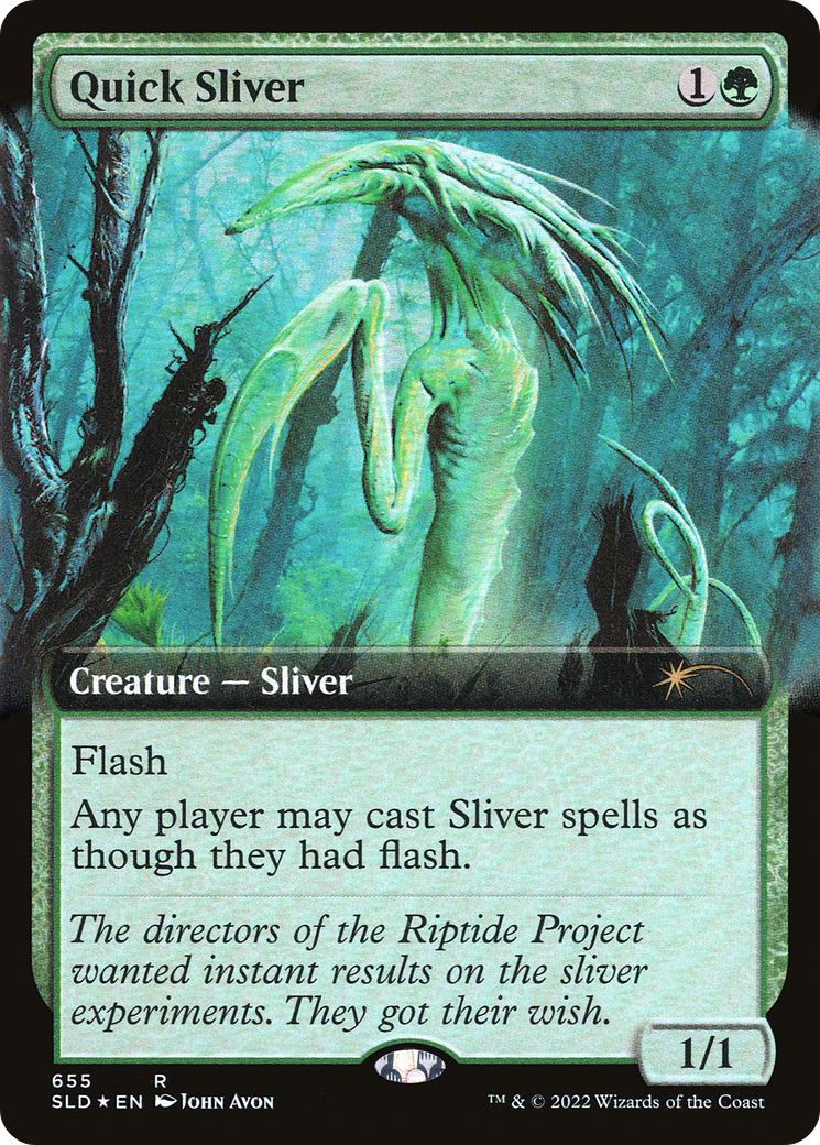 Quick Sliver (SLD-655) - Secret Lair Drop: (Extended Art) Foil - Premium MTG Single from Wizards of the Coast - Just $79.35! Shop now at Game Crave Tournament Store