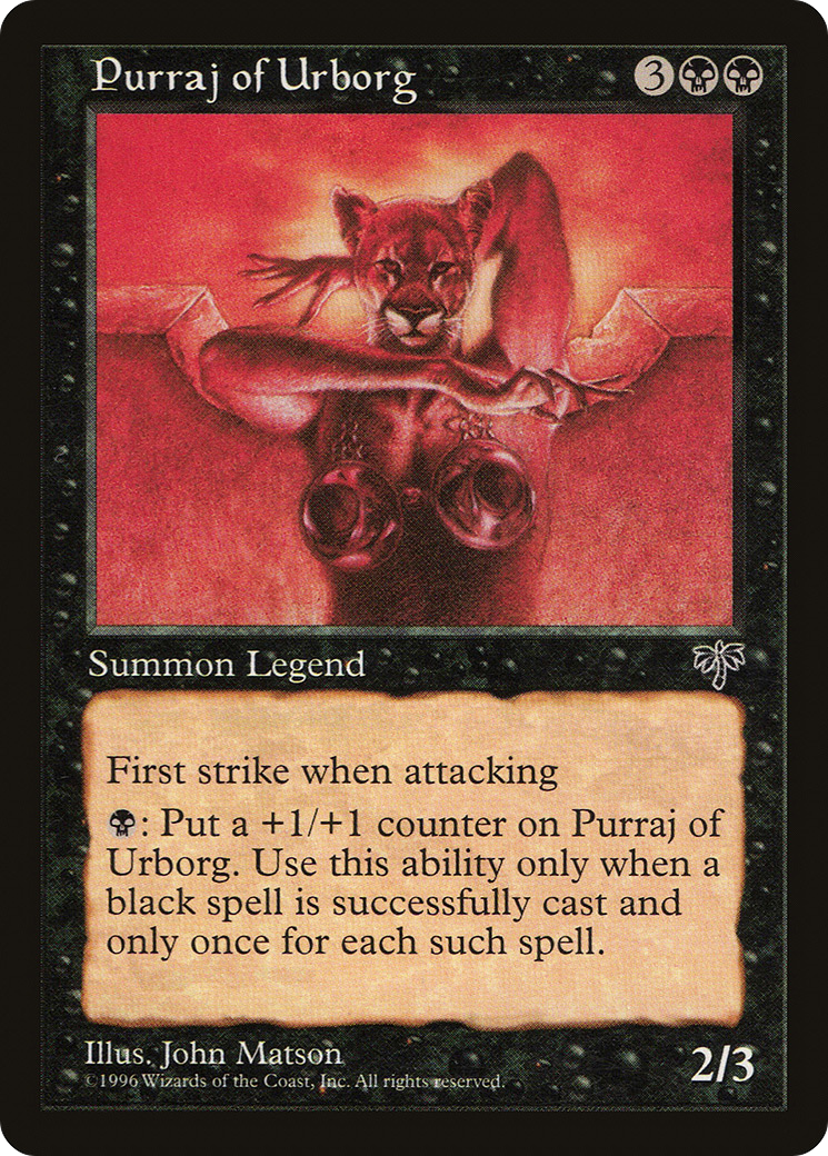 Purraj of Urborg (MIR-135) - Mirage - Premium MTG Single from Wizards of the Coast - Just $0.66! Shop now at Game Crave Tournament Store