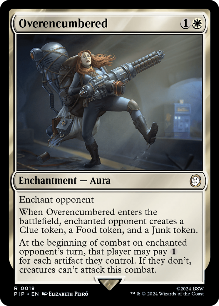 Overencumbered (PIP-018) - Fallout Foil - Premium MTG Single from Wizards of the Coast - Just $0.12! Shop now at Game Crave Tournament Store