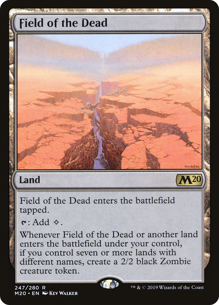 Field of the Dead (M20-247) - Core Set 2020 - Premium MTG Single from Wizards of the Coast - Just $11.42! Shop now at Game Crave Tournament Store