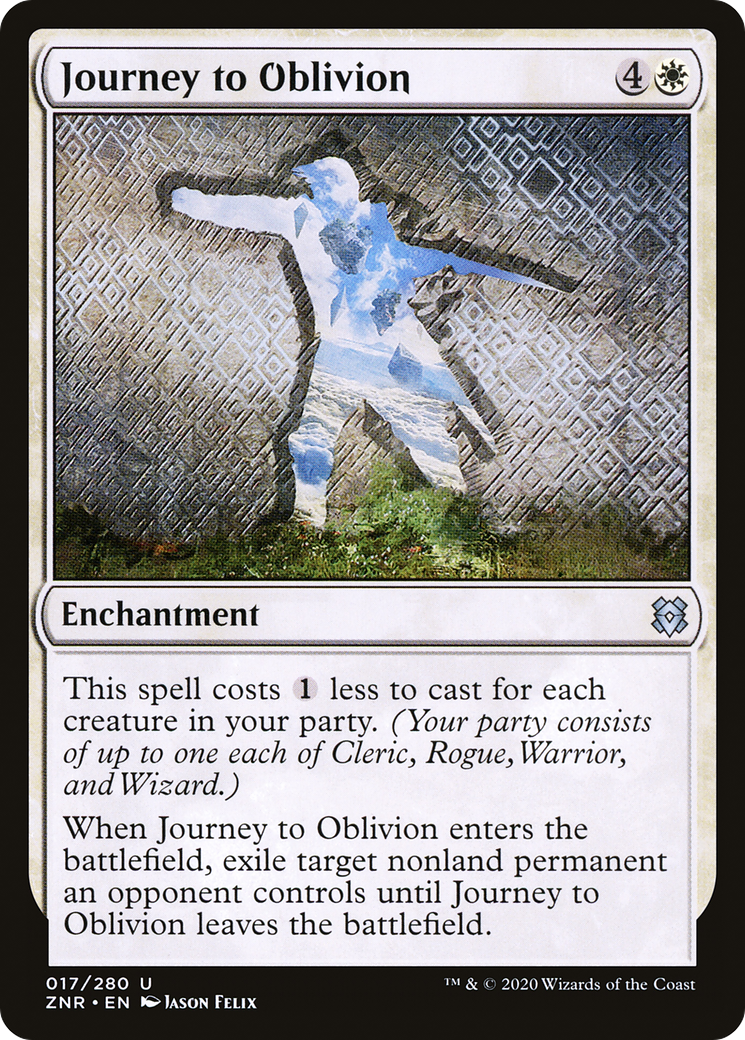 Journey to Oblivion (ZNR-017) - Zendikar Rising - Premium MTG Single from Wizards of the Coast - Just $0.08! Shop now at Game Crave Tournament Store