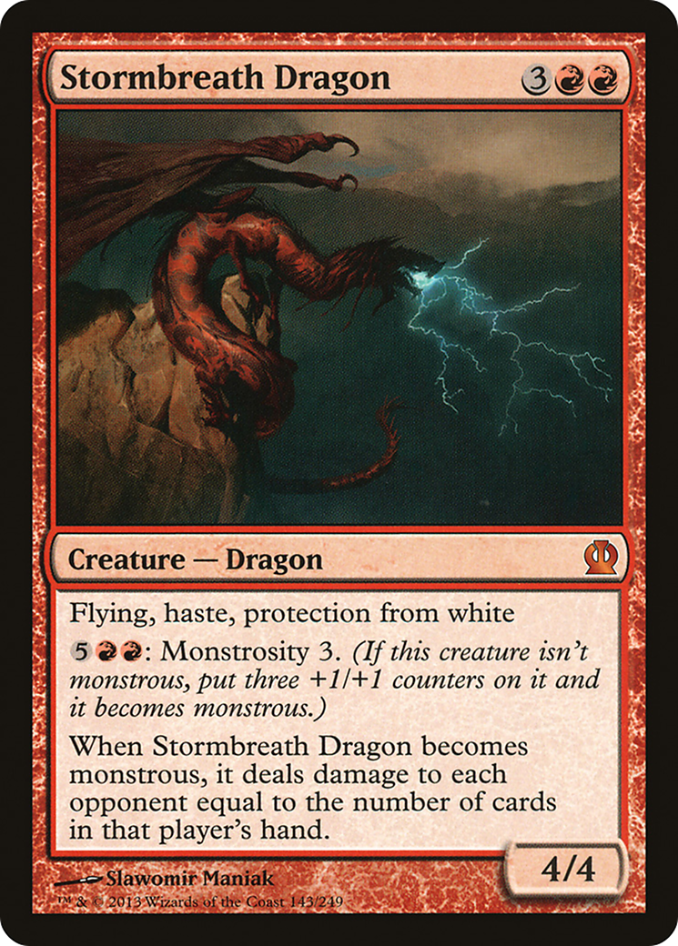 Stormbreath Dragon (THS-143) - Theros Foil - Premium MTG Single from Wizards of the Coast - Just $1.49! Shop now at Game Crave Tournament Store
