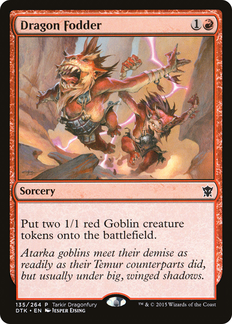 Dragon Fodder (PTKDF-135) - Tarkir Dragonfury - Premium MTG Single from Wizards of the Coast - Just $0.08! Shop now at Game Crave Tournament Store