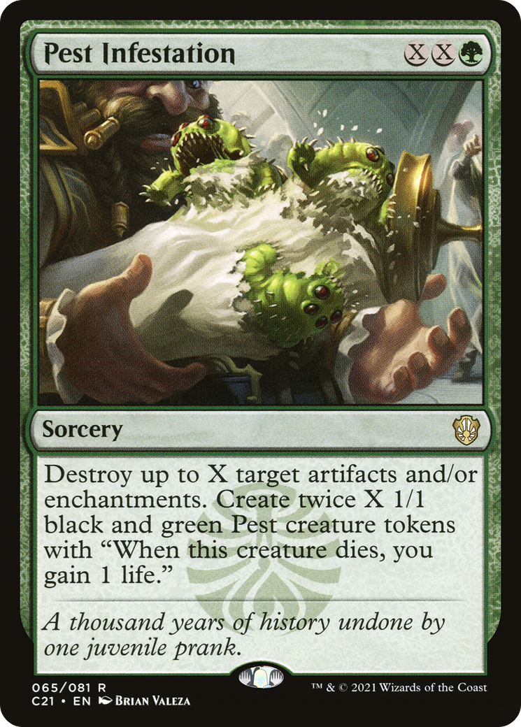 Pest Infestation (C21-065) - Commander 2021 - Premium MTG Single from Wizards of the Coast - Just $0.72! Shop now at Game Crave Tournament Store