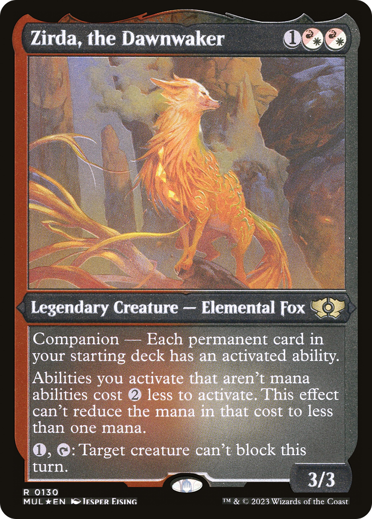 Zirda, the Dawnwaker (MUL-130) - Multiverse Legends: (companion) Etched Foil - Premium MTG Single from Wizards of the Coast - Just $2.44! Shop now at Game Crave Tournament Store