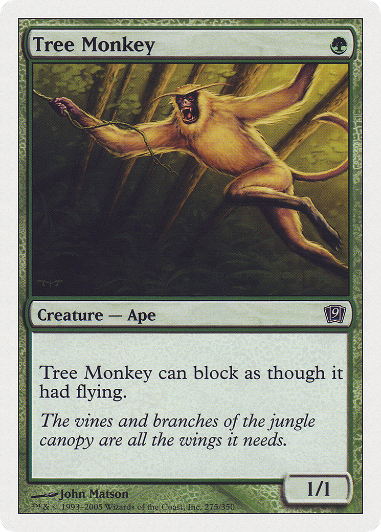 Tree Monkey (9ED-275) - Ninth Edition - Premium MTG Single from Wizards of the Coast - Just $1.22! Shop now at Game Crave Tournament Store